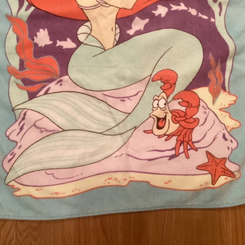 Vintage Little Mermaid beach towel